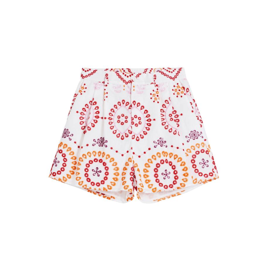 Desigual Desigual Broek gemengde kleuren / wit -
