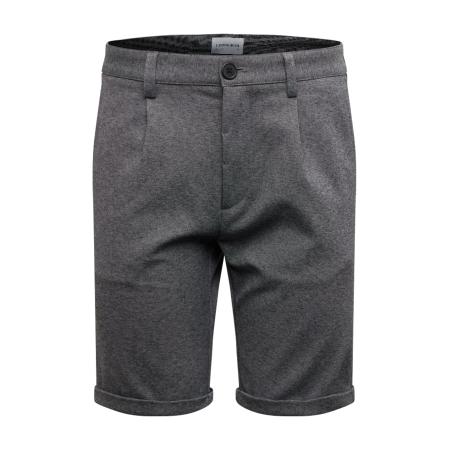 Lindbergh Lindbergh Bandplooibroek grijs gemêleerd