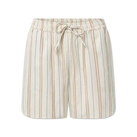 STUDIO FEDER Broek beige / blauw / groen