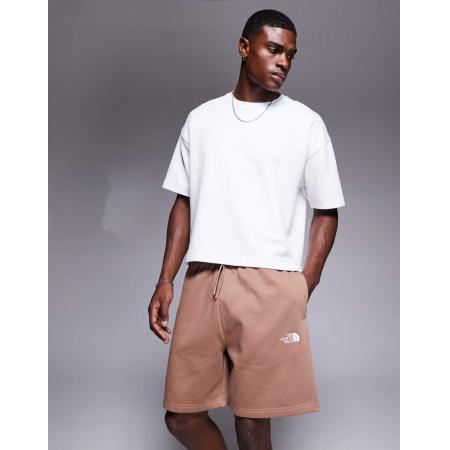 The North Face - Essentials - Shorts van sweatstof met logo in bruin