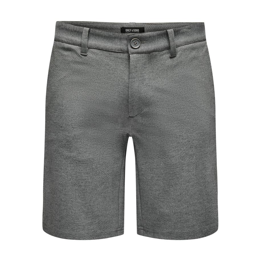 Only & Sons Only & Sons Chino Mark grijs gemêleerd -