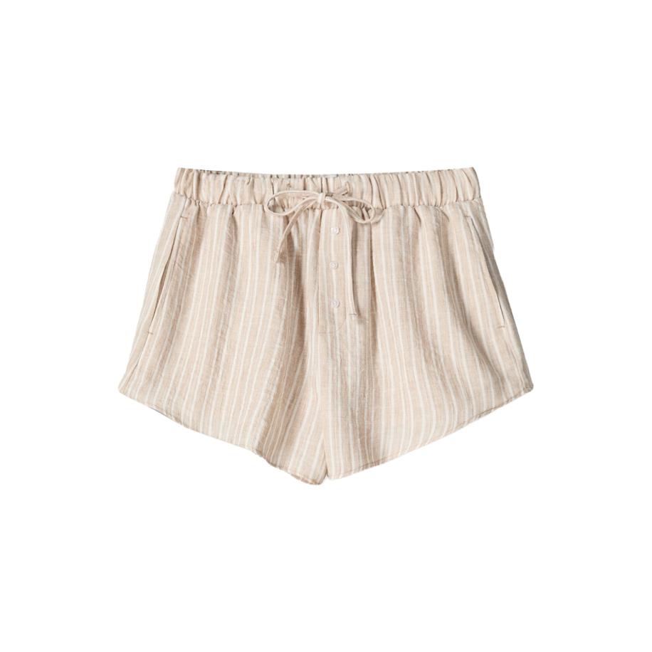 Bershka Bershka Broek pasteloranje / wit -