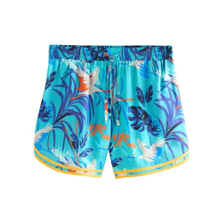 Next Next Broek navy / azuur / oranje / offwhite