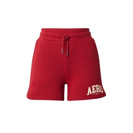 Aeropostale AÉROPOSTALE Broek robijnrood / wit