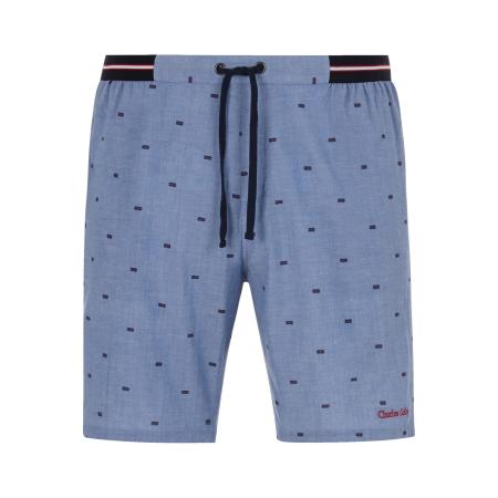 Charles Colby Bermuda lichtblauw, Bedrukt