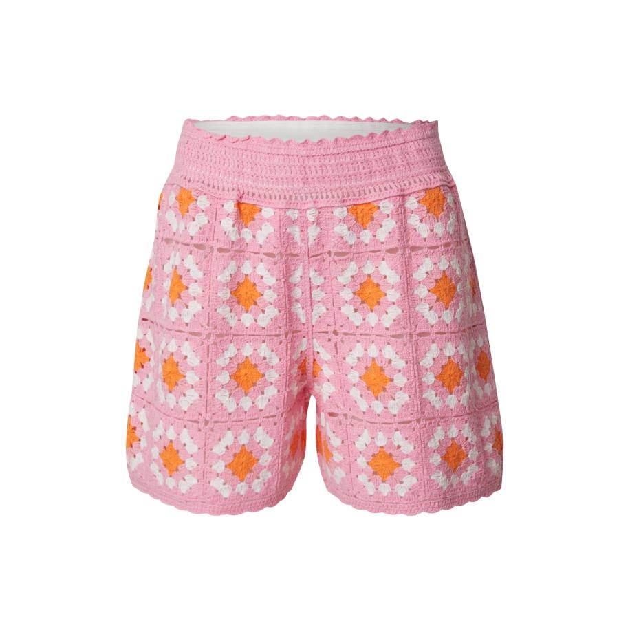 Only ONLY Broek ONLAMARI oranje / rosa / wit -