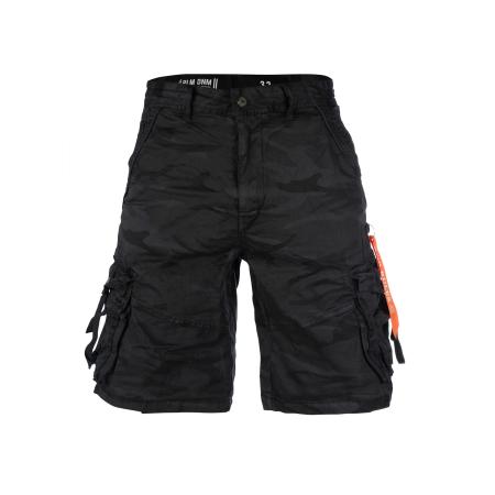 Poolman poolman Broek Camo Streetline Camouflage Shorts donkergrijs