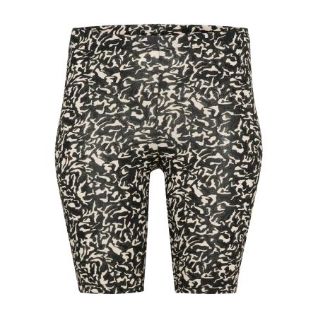 KAFFE CURVE Leggings Ally beige / zwart