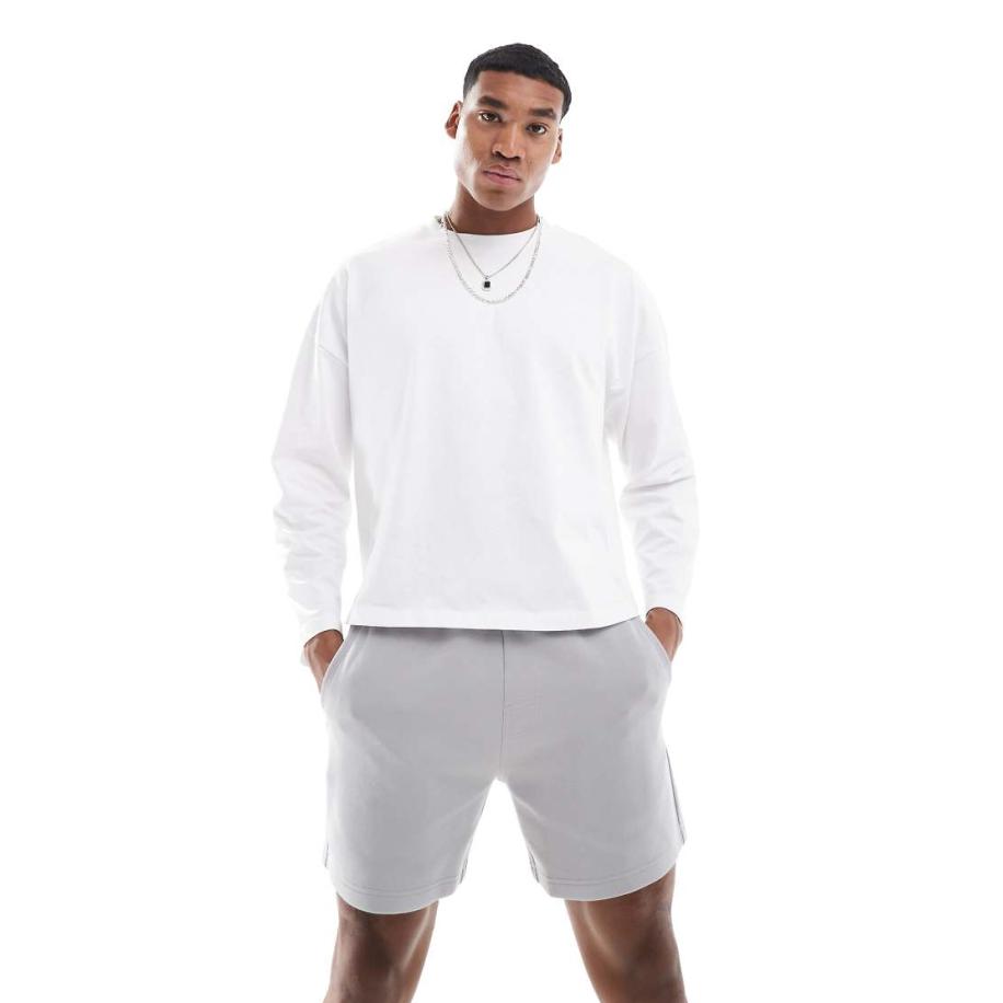 Hollister - Sweatshort in grijs Grijs