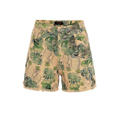 By Diess Collection By Diess Collection Broek beige / groen gemêleerd