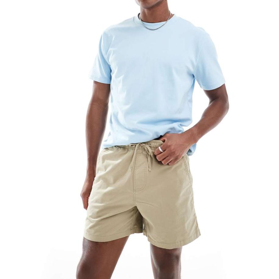 Hollister - Short met elastische taille in beige-Neutraal Multicolor