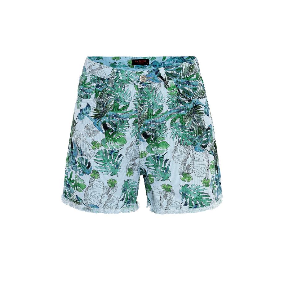 By Diess Collection By Diess Collection Broek lichtblauw / groen -