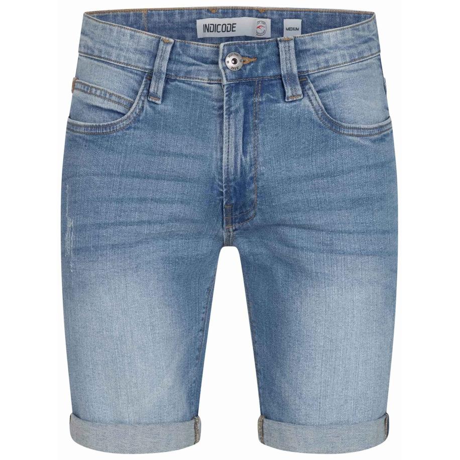 Indicode INDICODE Broek Inkadeu blauw denim -