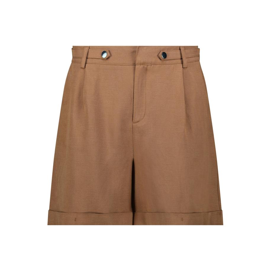 Monari monari Bandplooibroek karamel -