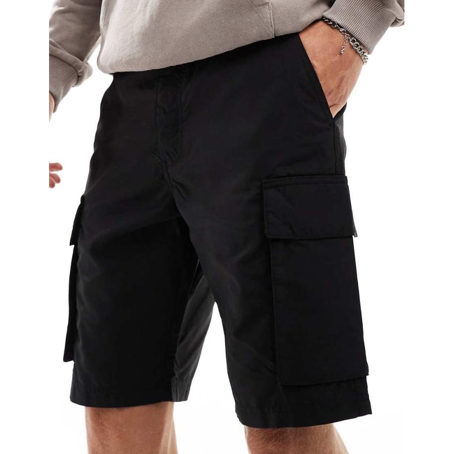 French Connection - Tech cargoshort in zwart Zwart