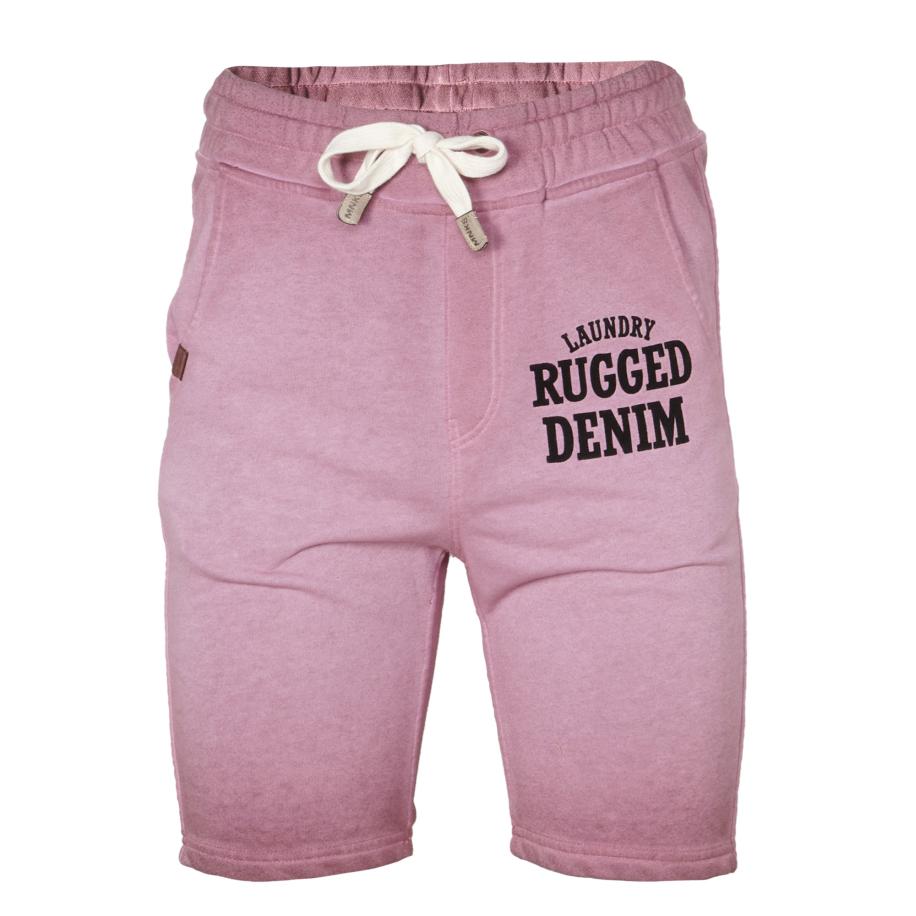 KOROSHI KOROSHI Broek bordeaux / pastelrood / zwart -