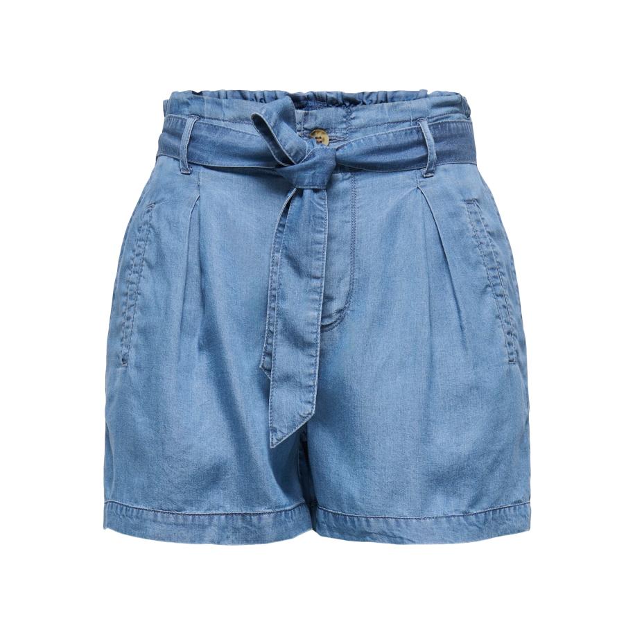 Only ONLY Bandplooi jeans Charis blauw denim -