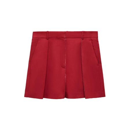 Mango MANGO Bandplooibroek Max donkerrood