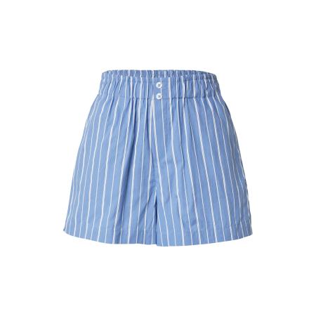 Only ONLY Broek ONLFILUCCA blauw denim / wit