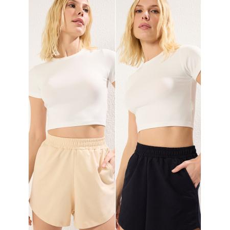 Trendyol Trendyol Broek crème / zwart