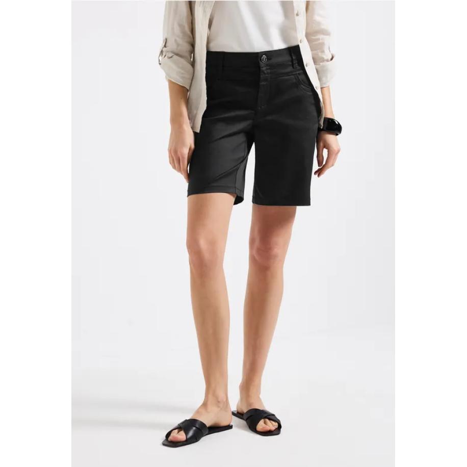 Street One Satijnen bermuda Zwart