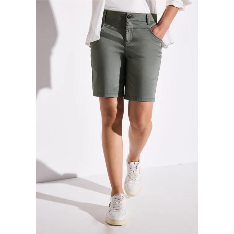 Street One Satijnen bermuda Groen