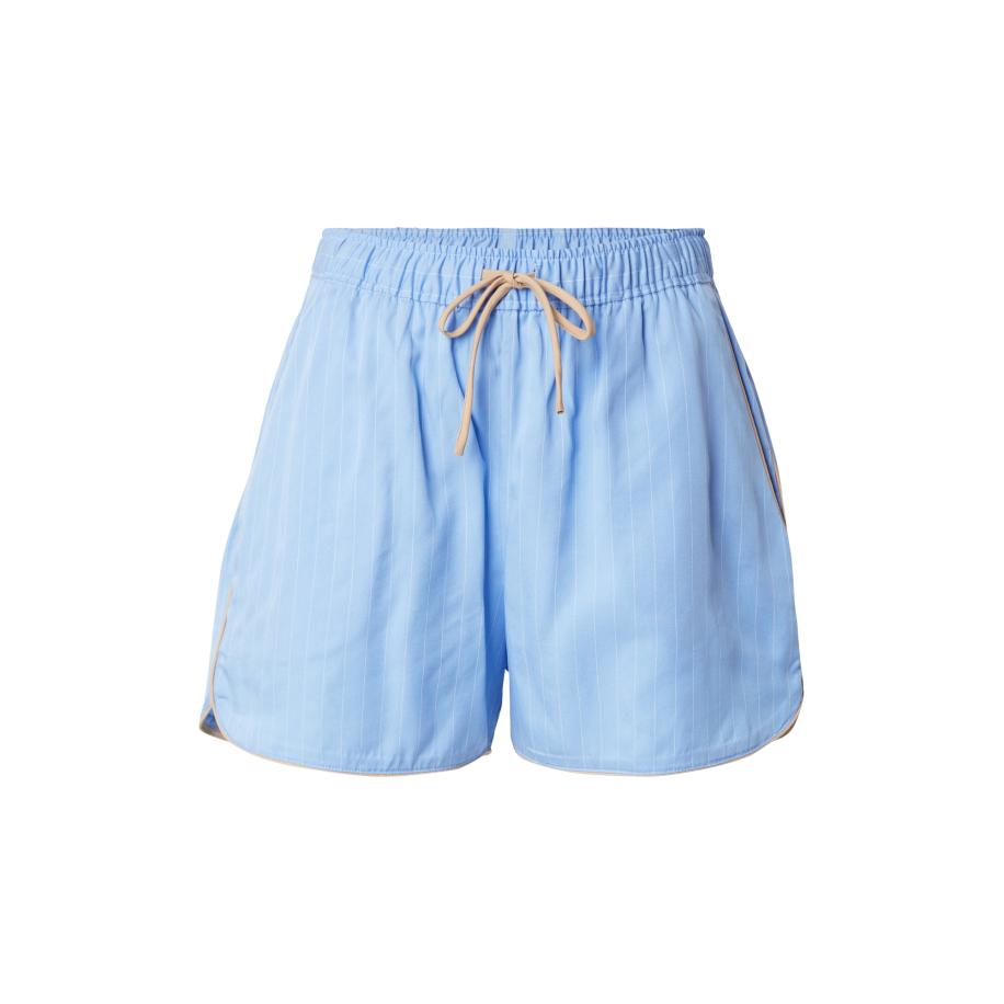 Munthe Munthe Broek UPPI lichtblauw / wit -