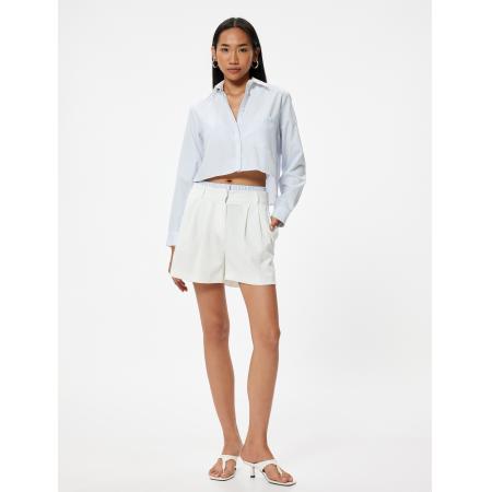 Koton Koton Bandplooibroek lichtblauw / donkerblauw / wit