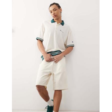 Champion - Lange bermuda short in gebroken wit