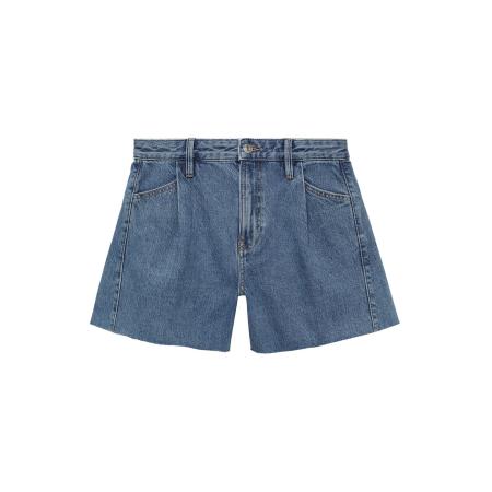 Mango MANGO Bandplooi jeans Ibiza blauw denim