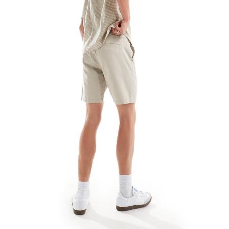 New Look - Chinoshort in kiezel-Neutraal