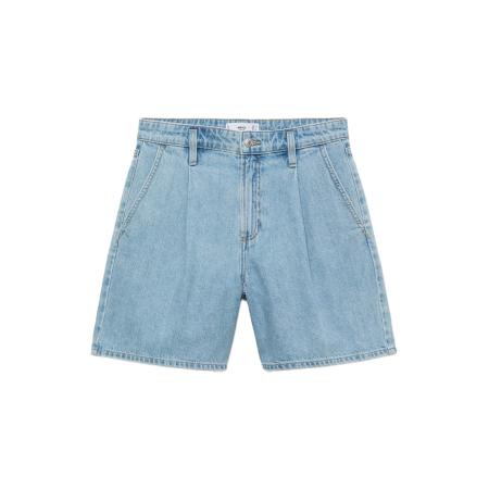 Mango MANGO Bandplooi jeans MARINA lichtblauw
