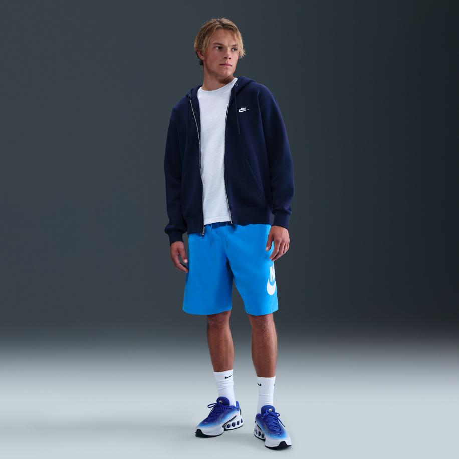 Nike Club geweven herenshorts - Blauw Blauw