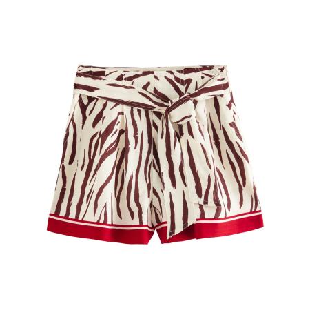 Next Next Broek beige / rood / bordeaux