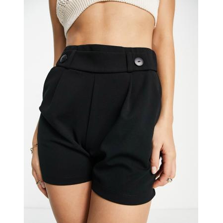 JDY Elegante short met knoopdetail in zwart
