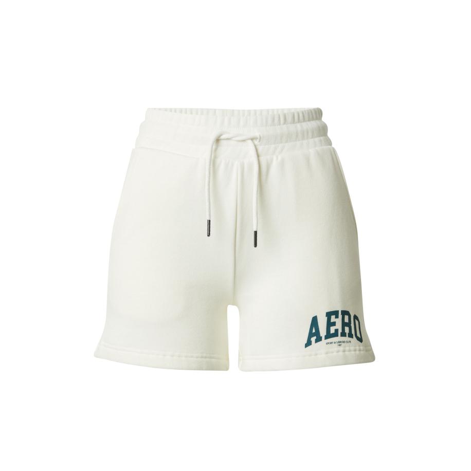 Aeropostale AÉROPOSTALE Broek smaragd / offwhite -