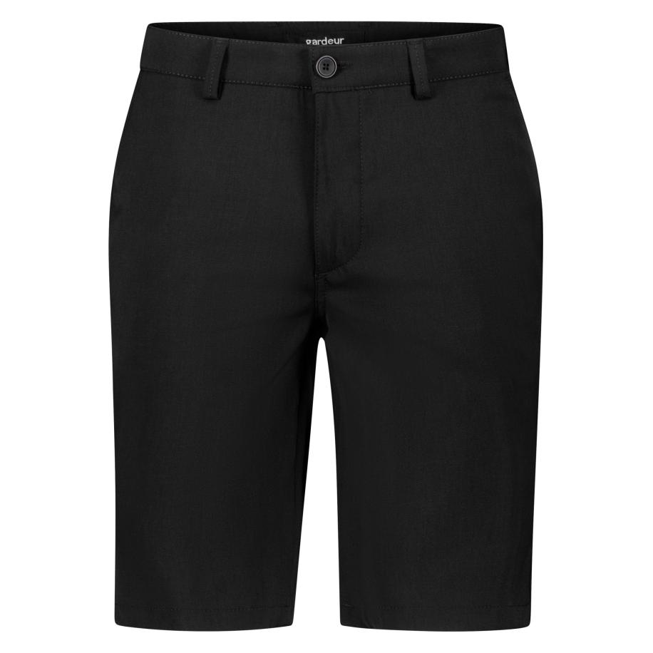 gardeur Jasper Bermuda zwart, Effen Zwart