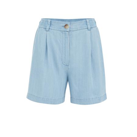 WE Fashion WE Fashion Bandplooi jeans lichtblauw