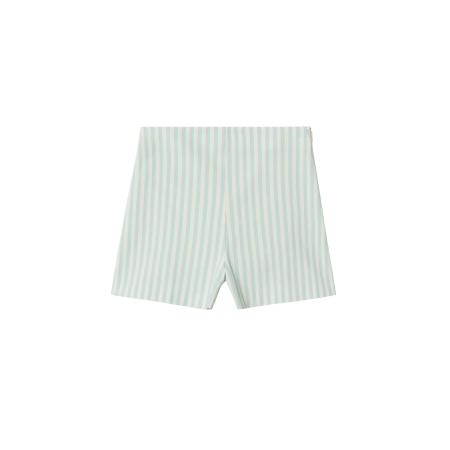 Mango MANGO Broek Sorbet pastelgroen / wit
