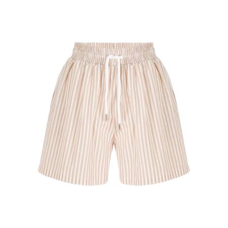 Rivus Rivus Broek beige / wit