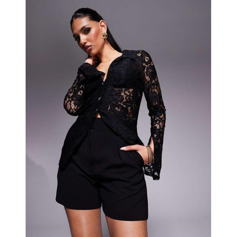 River Island Elegante shorts in zwart Zwart