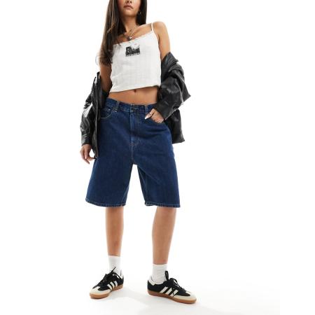 Carhartt WIP Brandon Denim short in blauw met stone wash