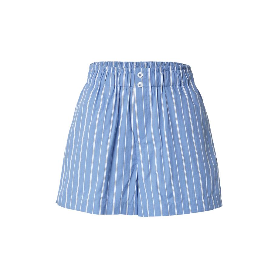 Only ONLY Broek ONLFILUCCA blauw denim / wit -