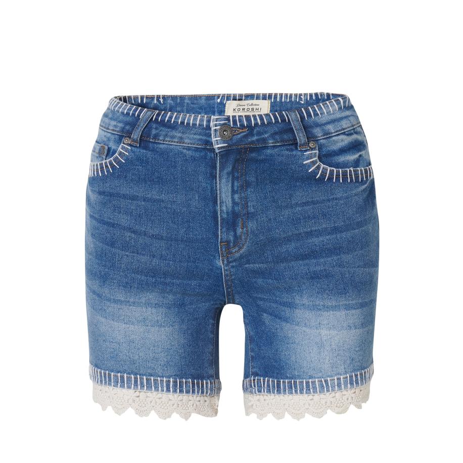KOROSHI KOROSHI Jeans blauw denim / offwhite -