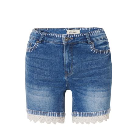 KOROSHI KOROSHI Jeans blauw denim / offwhite