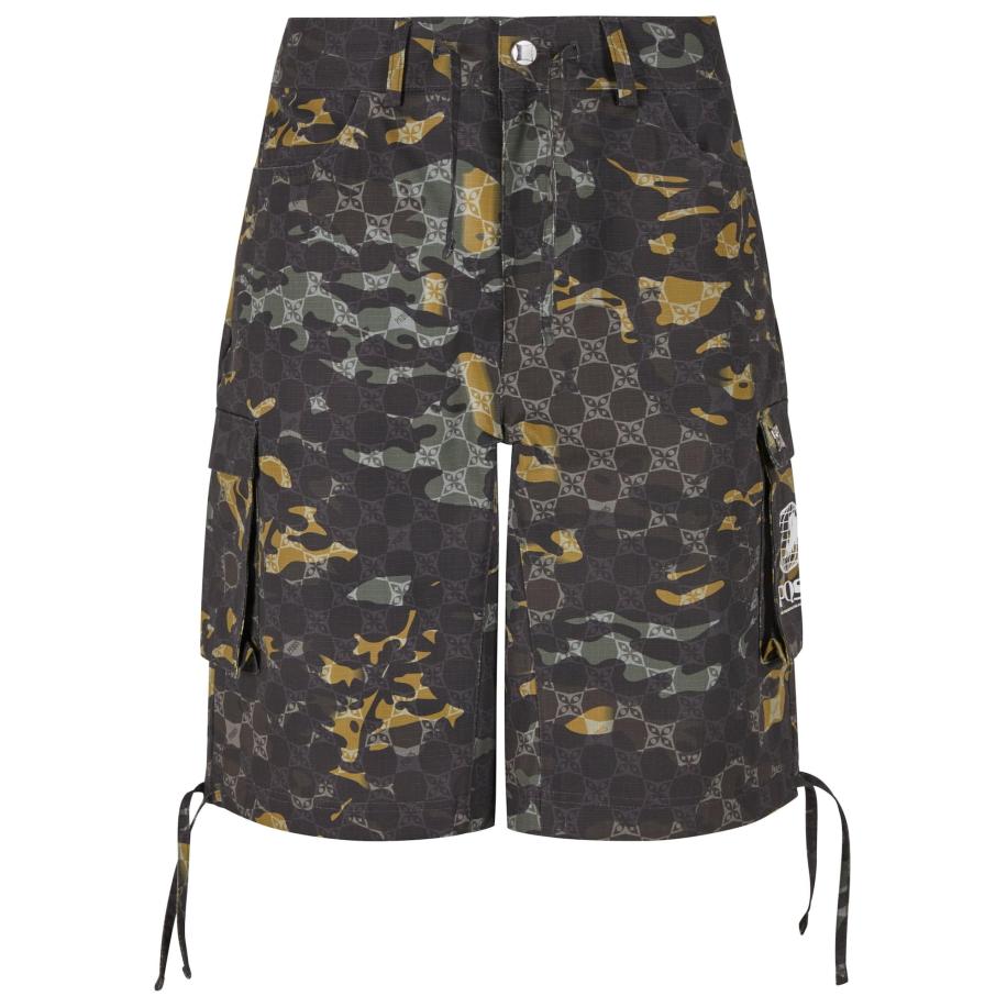 Pequs Cargobroek Aether curry / donkergrijs / olijfgroen / zwart Groen