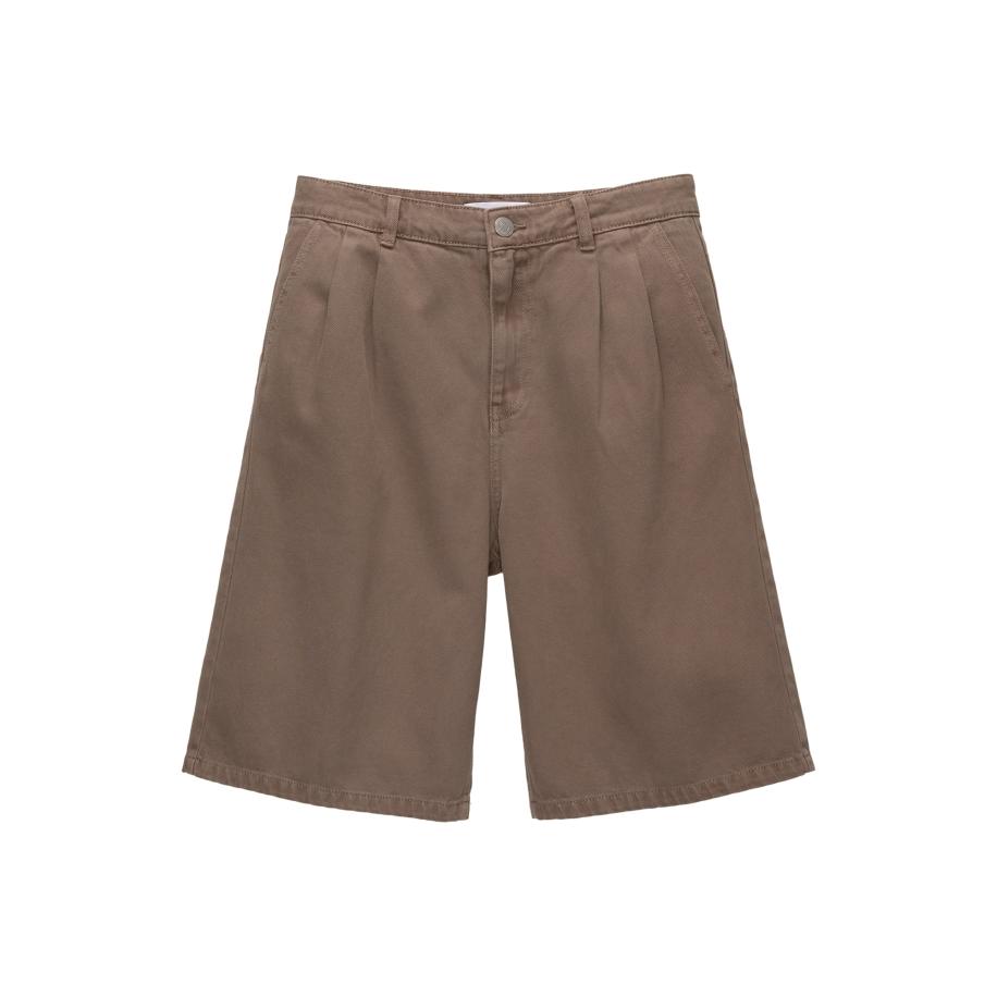 Pull&Bear Pull&Bear Bandplooi jeans bruin -