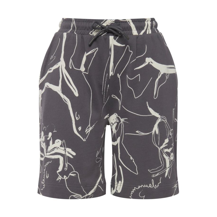 LAURASØN LAURASØN Broek donkergrijs / wit -