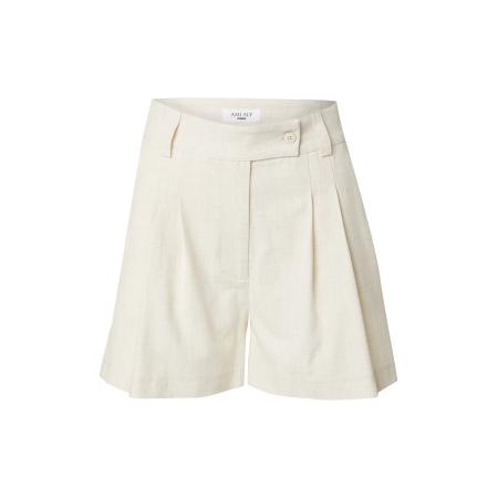 AMI ALY Bandplooibroek lichtbeige