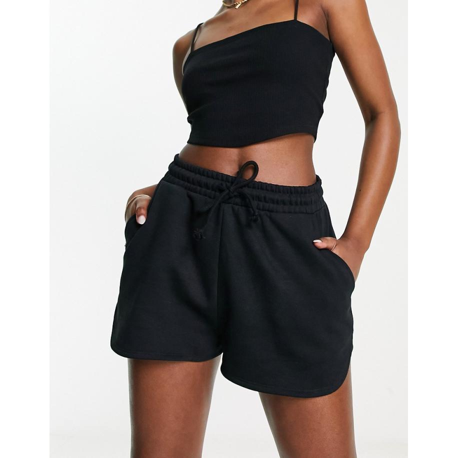 ASOS DESIGN Hardloopsweatshort in zwart Zwart